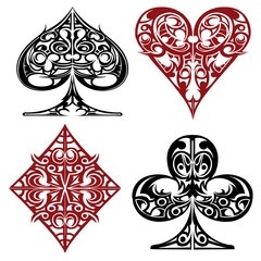 vector illustration iconic poker game