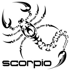 vector illustration scorpio tattoo