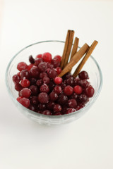 Cranberries and cinnamon