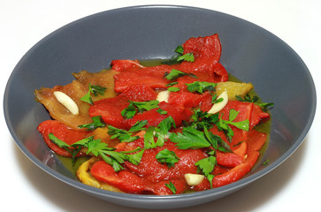 piatto peperoni grigliati