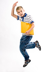 Jumping boy