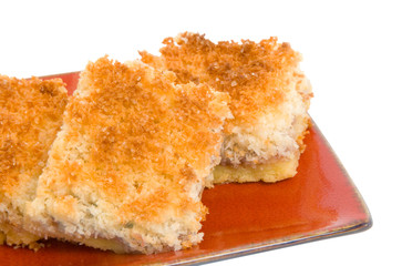 Raspberry Coconut Slice