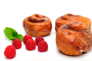 Raspberry and Cinnamon Rolls