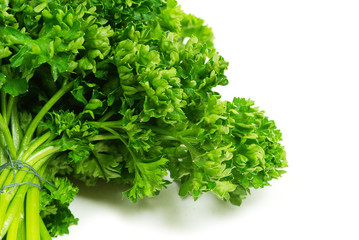 parsley on white