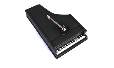 Piano et guitare &eacute;lectrique