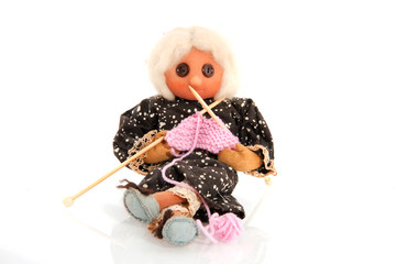 Knitting grandma