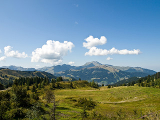 Fototapeta premium Mountain landscape view.