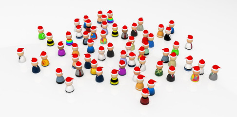 Cartoon Crowd, Christmas Mood