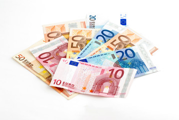 Obraz na płótnie Canvas billets de banque en euros