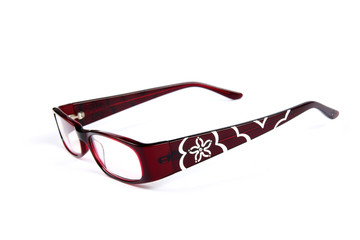 Optical glasses isolated on the white background