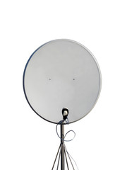 satellite pylon, parabolic antenna (antenne), isolated
