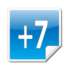 Fototapeta premium Etiqueta edad +7