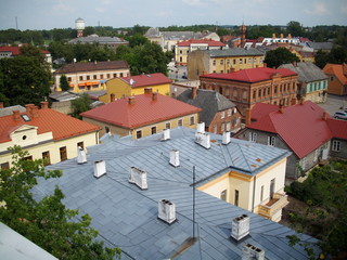 Obraz premium Roofs (Cesis, Latvia)