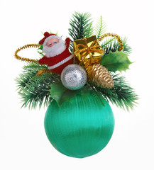 christmas ball on white background