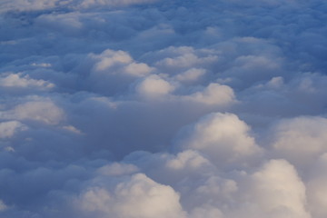 Wolkendecke von oben