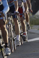 Fototapete Fahrräder Räder während eines Radrennens