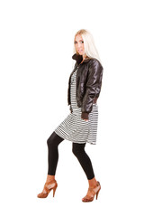 Fototapeta premium Young beautiful girl in jacket