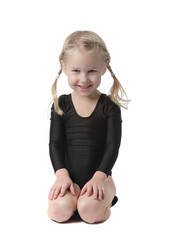 little beautiful gymnast girl