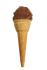 Ice cream on white background