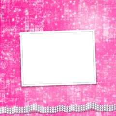 Festive invitation or congratulations for a wedding, christening