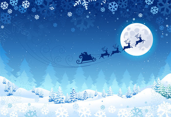 Christmas and Winter Background