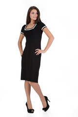 Young Woman In Fashionable Clothing