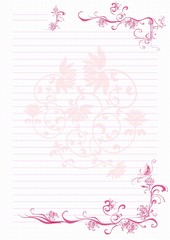 pink diary page