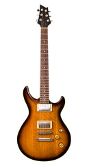 Brown electric guitar