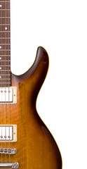 Fototapeta premium Brown electric guitar