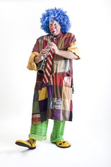 clown and clarinet
