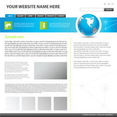 Web site design template.