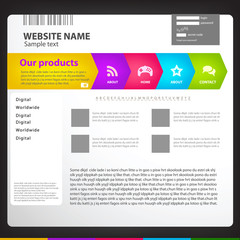 Web site design template.