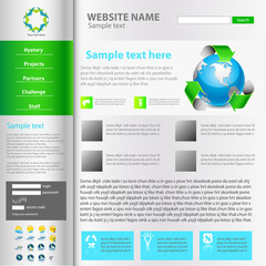 Web site design template.