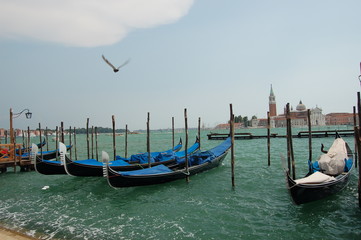Fototapeta Gondole w Wenecji obraz