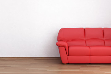 Couch to face a blank wall