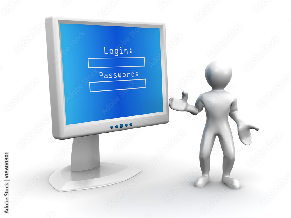 Poster Monitor with Login and password