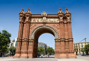 Fototapeta na wymiar Arc de triomphe , Barcelona