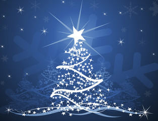 Albero di natale simbolo neve