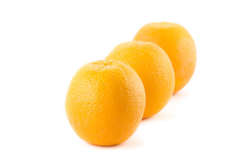 Oranges isolated on white