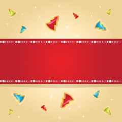 Christmas card. vector  background with space for text.