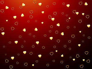 Valentine love hearts