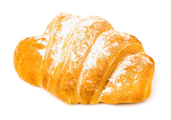 Fresh bread on a white background