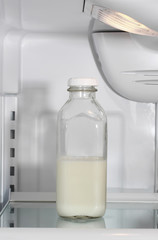 milk in refrigerator