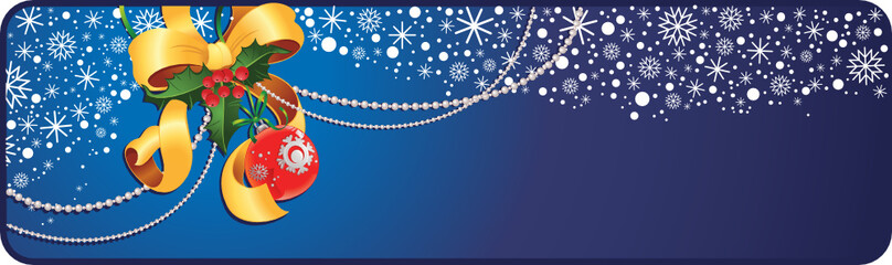 Christmas banner with copyspace
