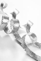 ribbon on the white.