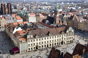 Obraz premium Market Square in Wroclaw, Poland