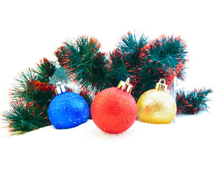 Set of shining Christmas-tree decorations - Christmas balls