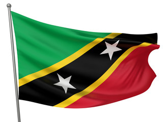 Saint Kitts and Nevis National Flag