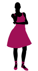 Female Ballerina Silhouette