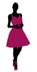 Female Ballerina Silhouette